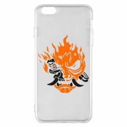 Чехол для iPhone 6 Plus/6S Plus Cyberpunk 2077 fire - PrintSalon