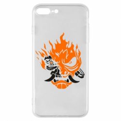 Чехол для iPhone 7 Plus Cyberpunk 2077 fire - PrintSalon