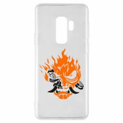 Чехол для Samsung S9+ Cyberpunk 2077 fire - PrintSalon