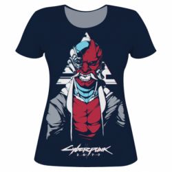 Женская футболка 3D Cyberpunk 2077 Troll - PrintSalon