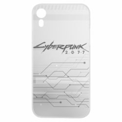 Чехол для iPhone XR Cyberpunk gray logo-PrintSalon Чехол для iPhone XR Cyberpunk gray logo