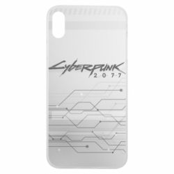 Чехол для iPhone Xs Max Cyberpunk gray logo - PrintSalon