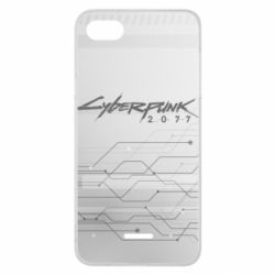 Чехол для Xiaomi Redmi 6A Cyberpunk gray logo