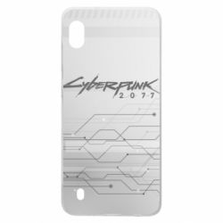 Чехол для Samsung A10 Cyberpunk gray logo - PrintSalon