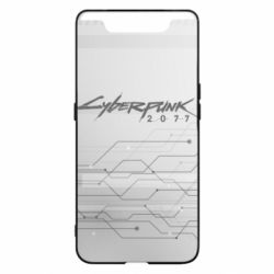 Чехол для Samsung A80 Cyberpunk gray logo - PrintSalon