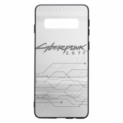 Чехол для Samsung S10 Cyberpunk gray logo - PrintSalon