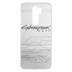 Чехол для Xiaomi Redmi Note 8 Pro Cyberpunk gray logo - PrintSalon