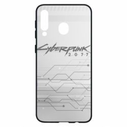 Чехол для Samsung M30 Cyberpunk gray logo - PrintSalon