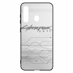 Чехол для Samsung M40 Cyberpunk gray logo - PrintSalon