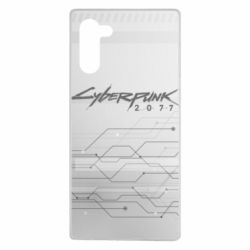 Чохол для Samsung Note 10 Cyberpunk gray logo