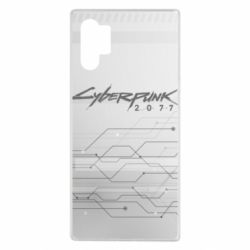 Чехол для Samsung Note 10 Plus Cyberpunk gray logo - PrintSalon