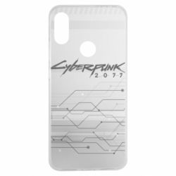 Чехол для Xiaomi Redmi Note 7 Cyberpunk gray logo-PrintSalon Чехол для Xiaomi Redmi Note 7 Cyberpunk gray logo
