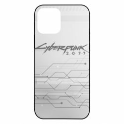 Чехол для iPhone 12 Cyberpunk gray logo - PrintSalon