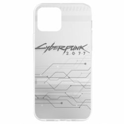 Чехол для iPhone 12 Pro Cyberpunk gray logo - PrintSalon