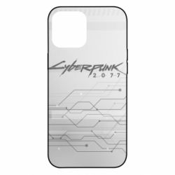 Чехол для iPhone 12 Pro Max Cyberpunk gray logo - PrintSalon