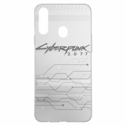 Чехол для Samsung A20s Cyberpunk gray logo - PrintSalon