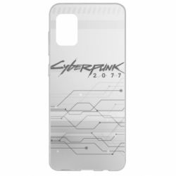 Чехол для Samsung A31 Cyberpunk gray logo - PrintSalon