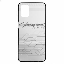 Чехол для Samsung M51 Cyberpunk gray logo - PrintSalon