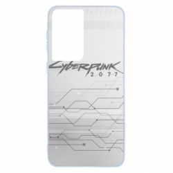 Чехол для Samsung S21 Cyberpunk gray logo - PrintSalon