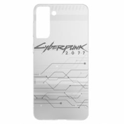 Чехол для Samsung S21+ Cyberpunk gray logo-PrintSalon Чехол для Samsung S21+ Cyberpunk gray logo