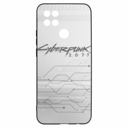 Чехол для Oppo A15s/A15 Cyberpunk gray logo - PrintSalon