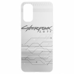Чехол для Oppo Reno 4 Cyberpunk gray logo - PrintSalon