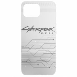 Чехол для Oppo Reno 4 Lite Cyberpunk gray logo