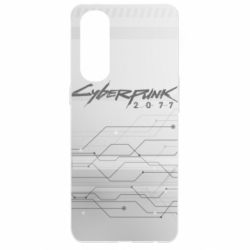 Чехол для Oppo Reno 4 Pro Cyberpunk gray logo - PrintSalon