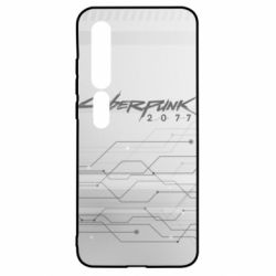 Чехол для Xiaomi Mi10/10 Pro Cyberpunk gray logo - PrintSalon
