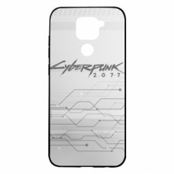 Чехол для Xiaomi Redmi Note 9/Redmi 10X Cyberpunk gray logo - PrintSalon