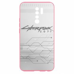 Чехол для Xiaomi Redmi 9 Cyberpunk gray logo - PrintSalon