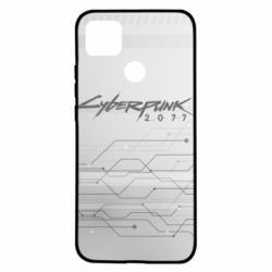 Чехол для Xiaomi Redmi 9c Cyberpunk gray logo - PrintSalon