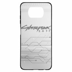 Чехол для Xiaomi Poco X3 Cyberpunk gray logo - PrintSalon