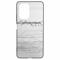 Чехол для Xiaomi Poco F3/K40 Cyberpunk gray logo - PrintSalon
