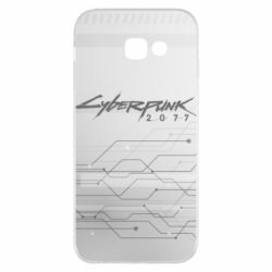 Чехол для Samsung A5 2017 Cyberpunk gray logo - PrintSalon