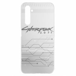 Чехол для Realme 6 Pro Cyberpunk gray logo