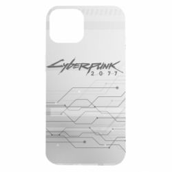 Чехол для iPhone 14 Cyberpunk gray logo - PrintSalon