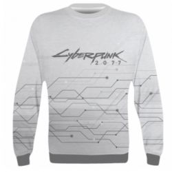 3D світшот Cyberpunk gray logo-PrintSalon 3D світшот Cyberpunk gray logo