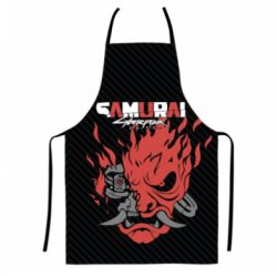 Фартук с 3D принтом Cyberpunk samurai - PrintSalon