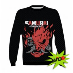 Детский 3D свитшот Cyberpunk samurai - PrintSalon