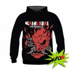 Детское 3D худи Cyberpunk samurai - PrintSalon