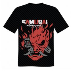 Мужская футболка 3D Cyberpunk samurai - PrintSalon