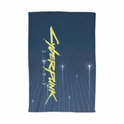 Полотенце с принтом Cyberpunk with background - PrintSalon