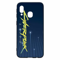 Чехол для Samsung A40 Cyberpunk with background - PrintSalon