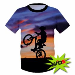 Дитяча 3D футболка Cyclist - PrintSalon
