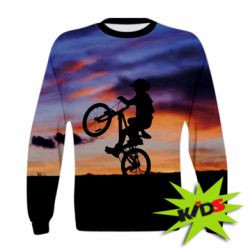 Дитячий 3D світшот Cyclist - PrintSalon