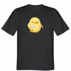 Мужская футболка Stedman Цыпленок с ножом мем-PrintSalon Мужская футболка Stedman Цыпленок с ножом мем