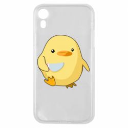 Чехол для iPhone XR Цыпленок с ножом мем - PrintSalon