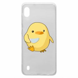 Чехол для Samsung A10 Цыпленок с ножом мем