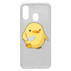 Чехол для Samsung A40 Цыпленок с ножом мем - PrintSalon
